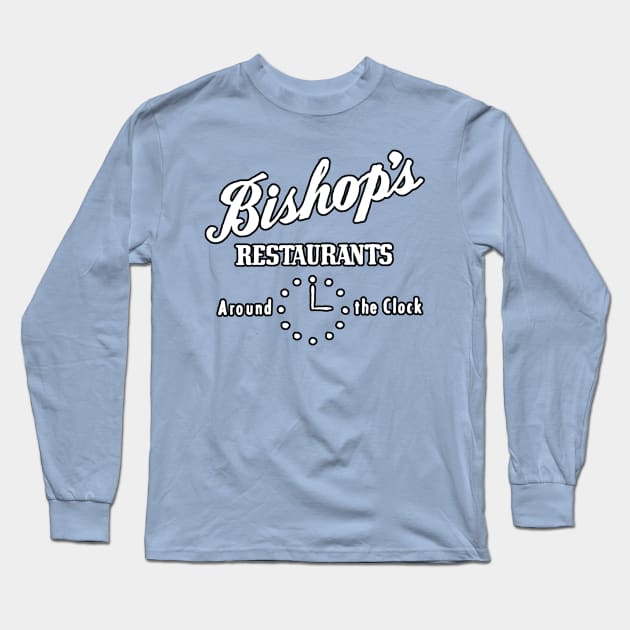 Lost Restaurants of Tulsa - Bishop's Around the Clock Long Sleeve T-Shirt by rhysfunk